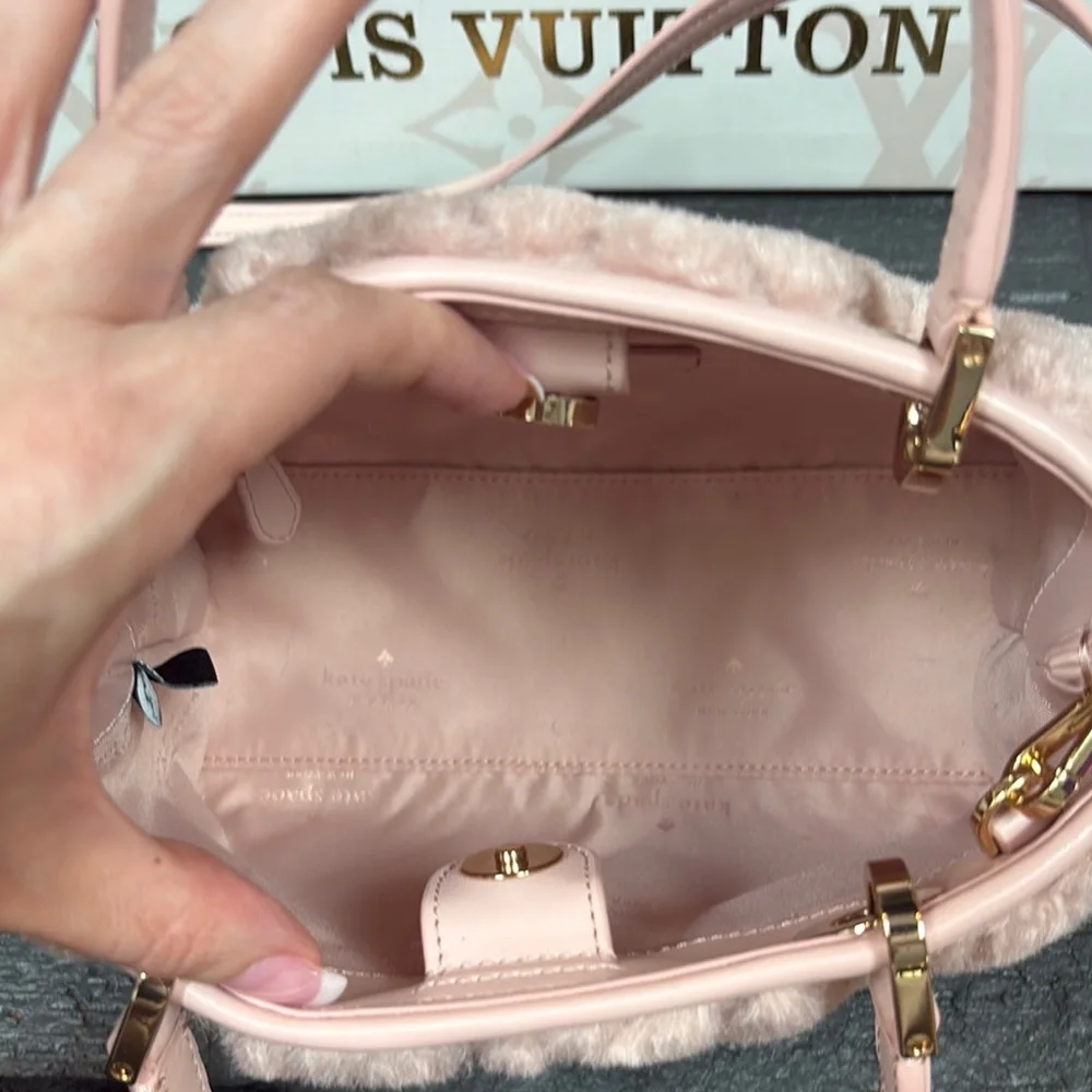 Kate Spade Carey Faux Fur Quilted Bag